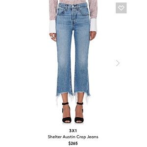 3x1 shelter cropped jeans